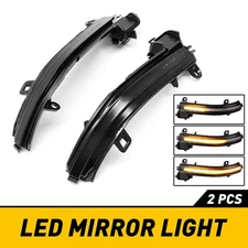 Smoked Turn Signal Lamp LED Light Side Mirror For BMW 4 3 2 1 Series F30 F35 F80