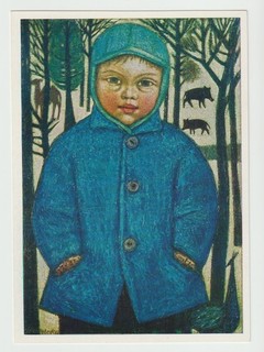 AK DDR Künstlerkarte Harald Hakenbeck Peter im Tierpark