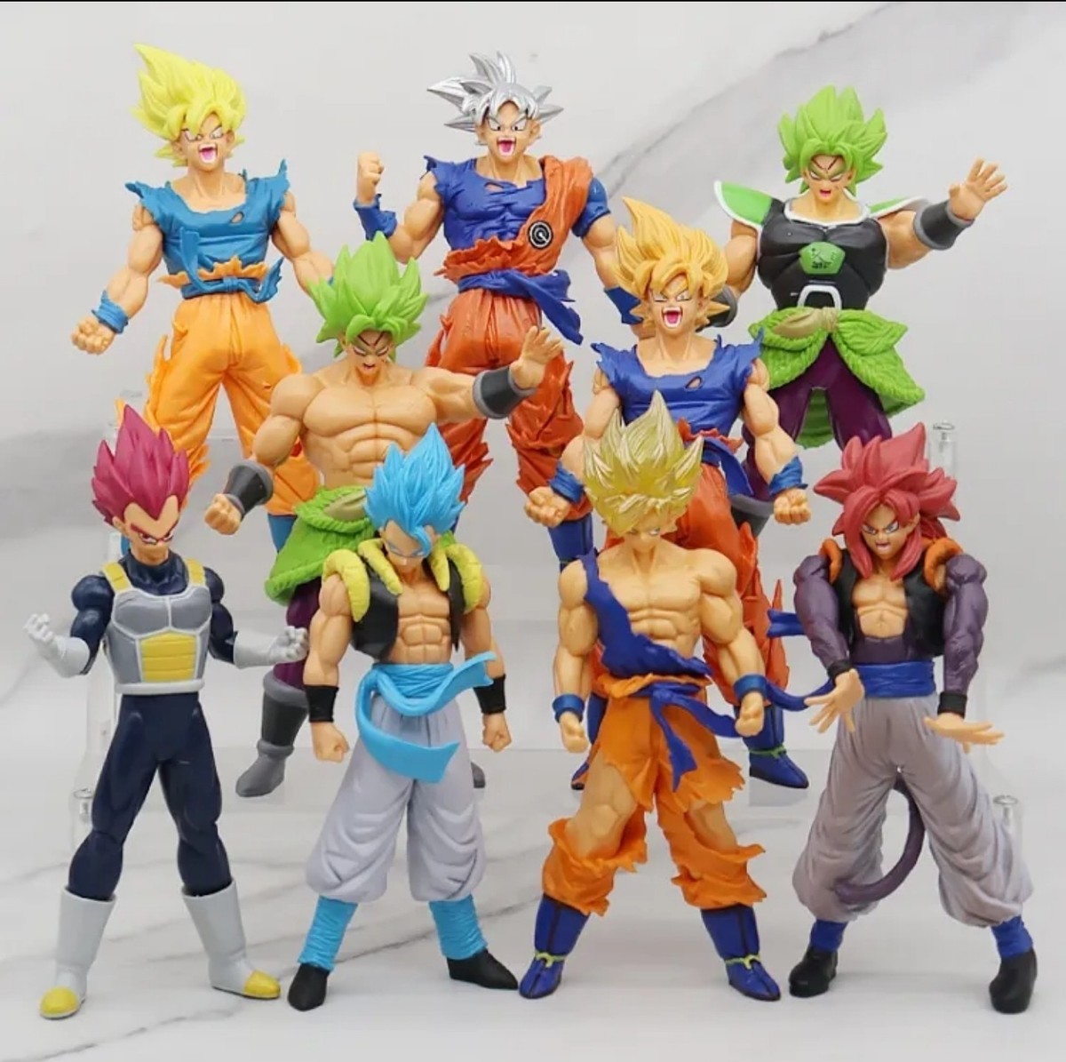 Dragon Ball Z Super Figure Lot - Goku Ultra Instinct Broly Vegeta