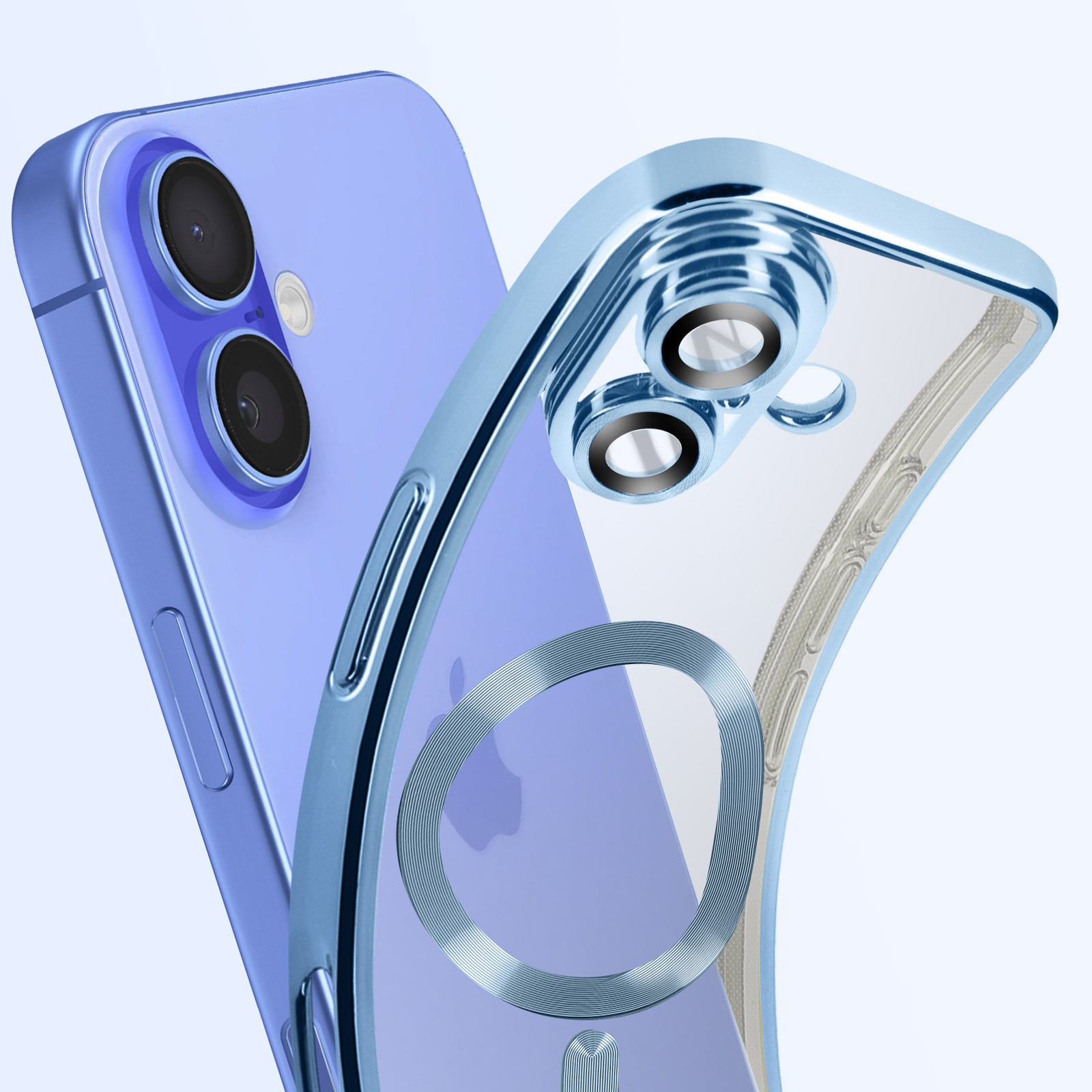 Coque iPhone 16 finition haut de gamme chromée et silicone Avizar - 4