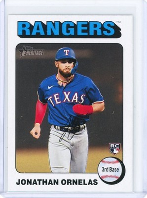 Jonathan Ornelas 2024 Topps Heritage - White Border Rookie (RC) #421 Rangers