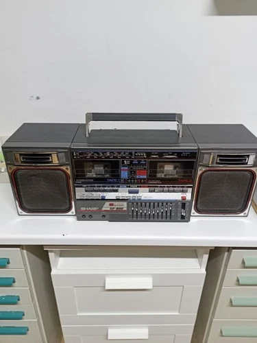 sharp gf800 radio cassettes stereo ghetto blaster boombox vintage GF 800