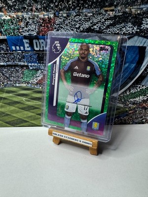 Topps Premier League 2026 Donyell Malen Villa Autograph Green Parallel 23/99