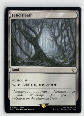MTG Commander Final Fantasy Fetid Heath x1 NM 391