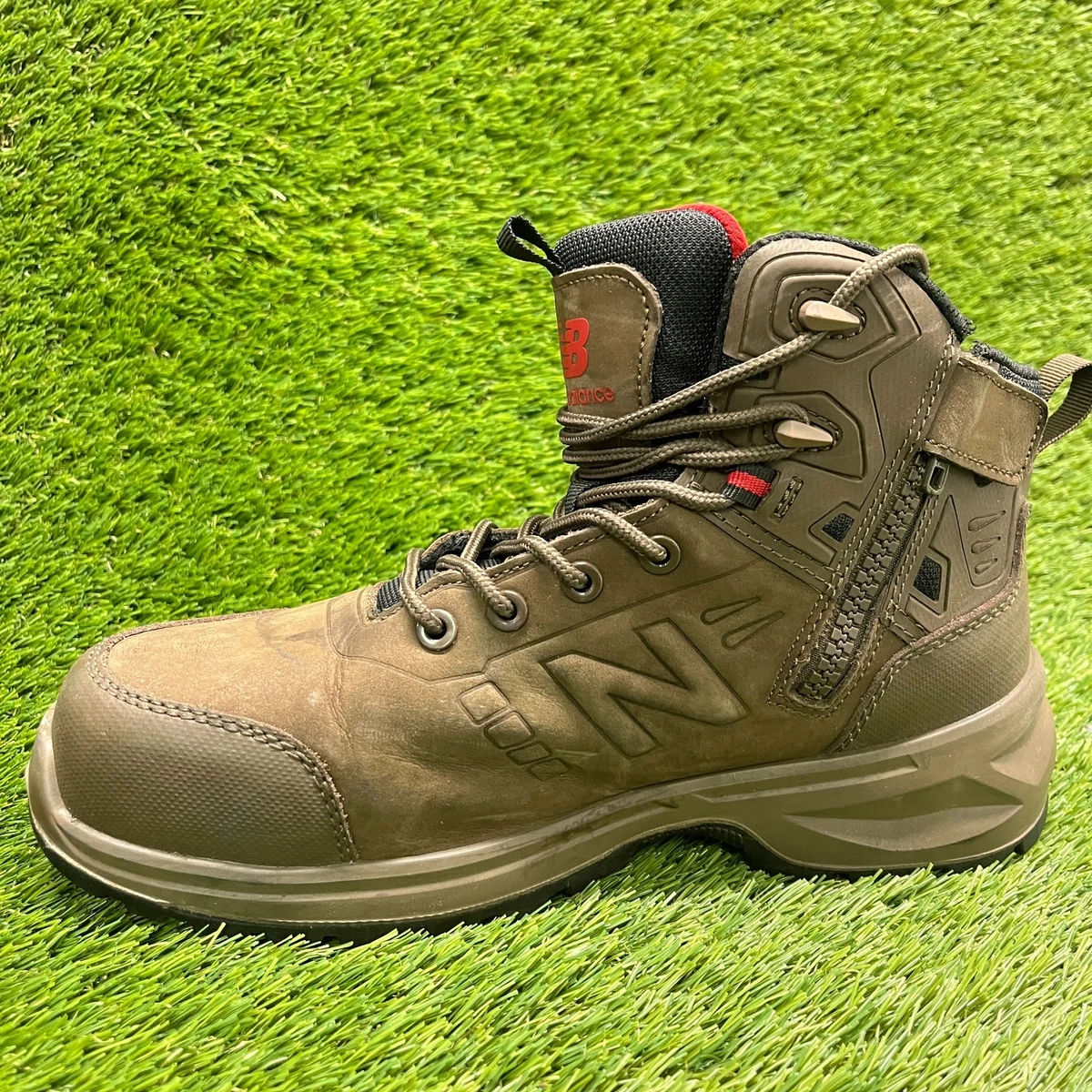 New Balance Calibre Mens Size 7.5 4E Brown Composite Toe Safety Work Boots