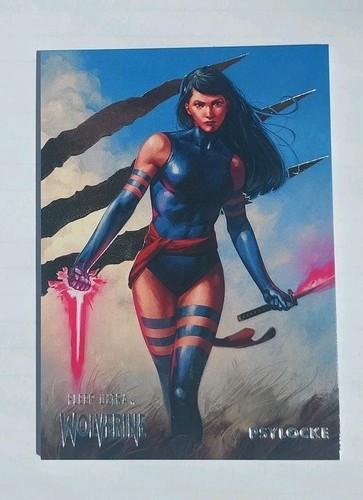 Psylocke [Orange Foil] #23 Marvel 2023 Fleer Ultra Wolverine card