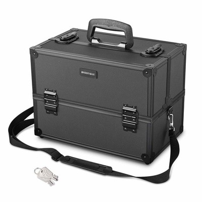 BYOOTIQUE Aluminum Makeup Case Cosmetic Train Travel Shoulder