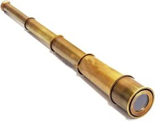 Handmade 18" Victorian Nautical Spyglass   Antique Brass Telescope Collectible