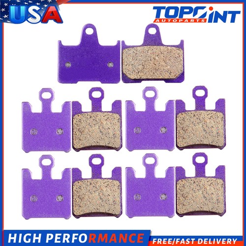 For 2004-2007 Kawasaki All Ninja ZX10R Carbon Fiber Brake Pads Front & Rear - Picture 6 of 6