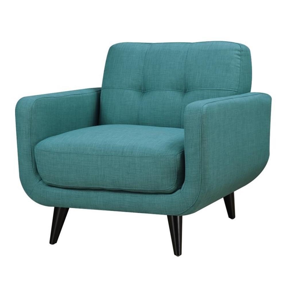 With Tufted Back Cushions In Teal