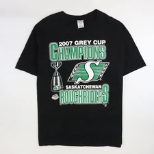 Saskatchewan Roughriders Grey Cup Champions T-Shirt Size XL 2007 CFL