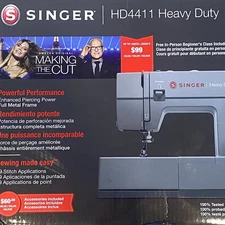 Singer HD4411 Heavy Duty Sewing Machine 69 Stitch New in Box Free Shipping
