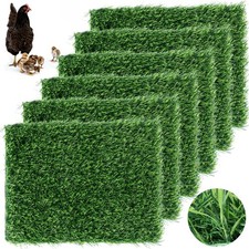 6 Pack 12"x12"x1.2" Chicken Nesting Pads for Laying Eggs, Washable Artificial...