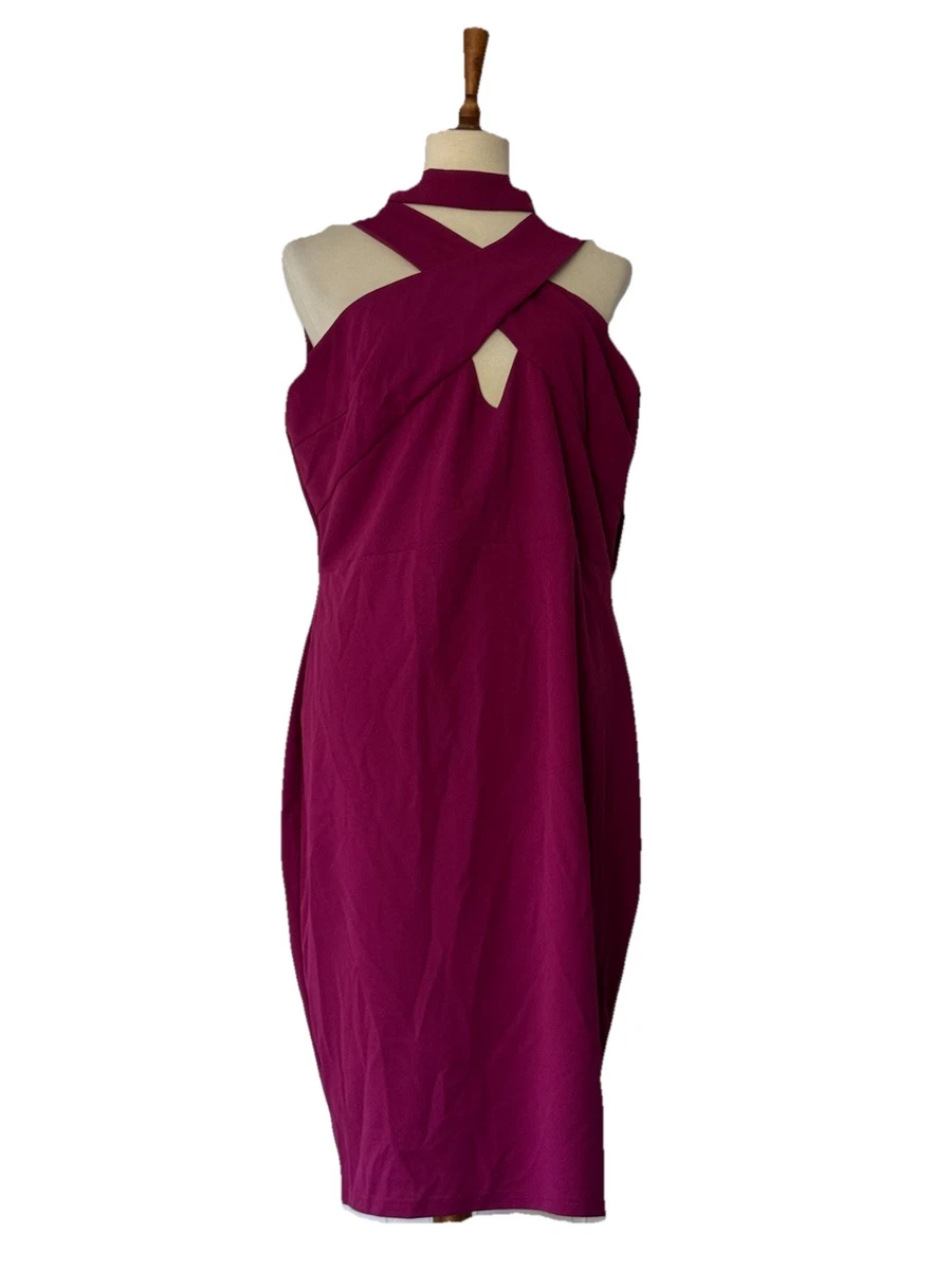 slim fit dress slacks Elegant Red Slinky Slip Dress main image 0