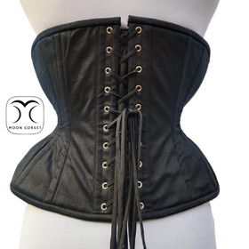 Overbust Cotton Corset Waist Training Corset Double Steel Boned Heavy Duty