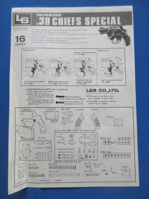 LS Model Instruction Sheet - Smith & Wesson .38 Chiefs Special