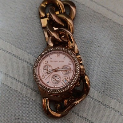 Michael Kors Runway MK3247 Womens Stainless Steel Analog Dial Quartz Watch HME40