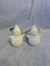 2 Light Up 5" White Snowman New With Tag No Box