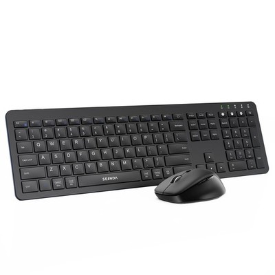 Wireless Keyboard and Mouse Combo, Bluetooth & 2.4G, Ultra Slim, Adjustable DPI