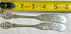 Set of 2 Sterling Silver Lunt Eloquence Ornate Floral Butter Knives 65.8 Grams — photo 6
