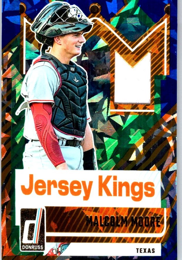 2025 Donruss #JK-MM Malcolm Moore Jersey Kings Orange Ice