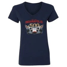 Indianapolis Speed Icon - Racing Car Fan 1911 Tribute Ladies' V-Neck Tshirt