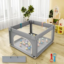 Baby Playpen, Play Pens for Babies and Toddlers, Mini 36" x36", Grey