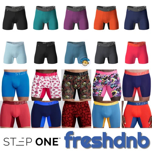 Step One Bamboo Boxer Briefs - Longer -  S/M/L/XL/2XL - Sealed Trusted UK Seller