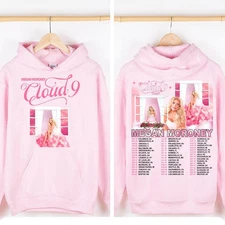 Megan Moroney Cloud 9 Tour Pink Album Country Hoodie Two Sided Unisex S-5XL
