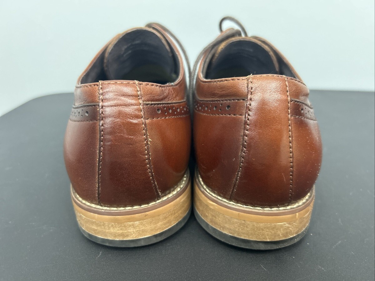 Stacy Adams Mens 11M Brown Dickinson 20566 Leather Lace Up Oxford Classic Shoes Men main image 2