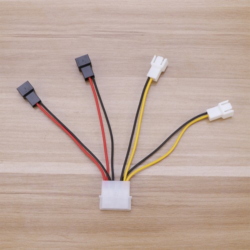 4-Pin Cable Fan Splitter PC PC Fan Splitter Extention Cables Fan Fan Cables - Afbeelding 6 van 11