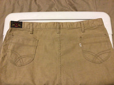 Vintage 70's White Tab Levi  s Tan Corduroy Cords Pants 38X32" Round Edge Pockets