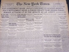 1921 DECEMBER 13 NEW YORK TIMES - YAP AGREEMENT MADE - NT 5091