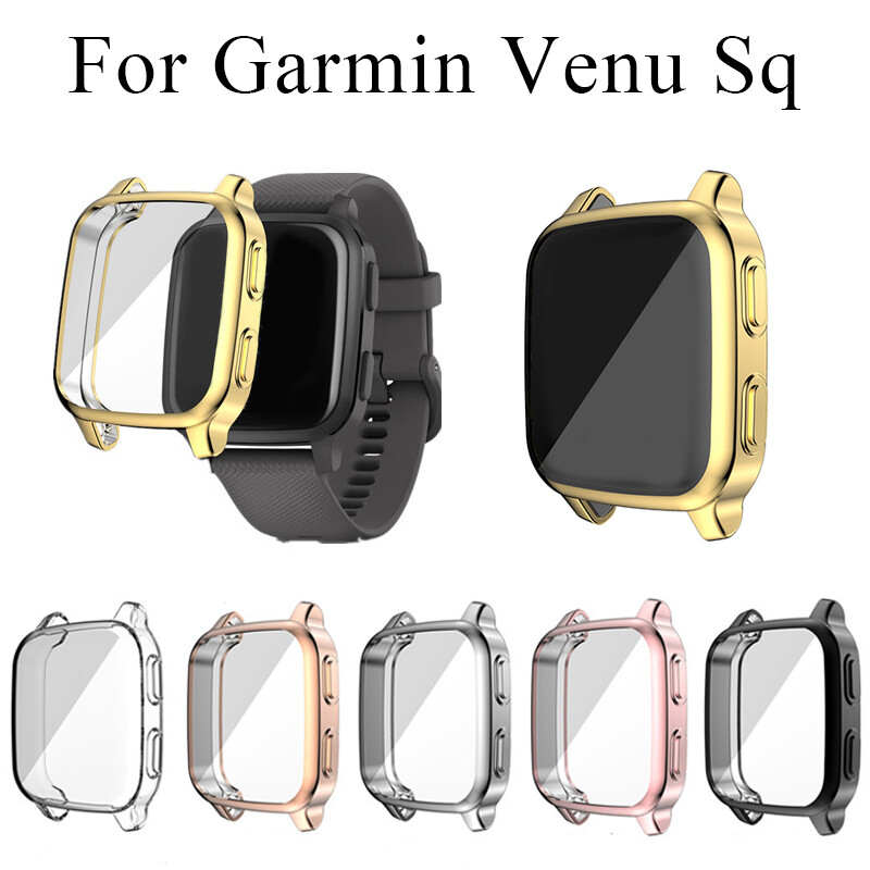 For Garmin Venu SQ Music Shockproof Clear Case Full Cover Screen