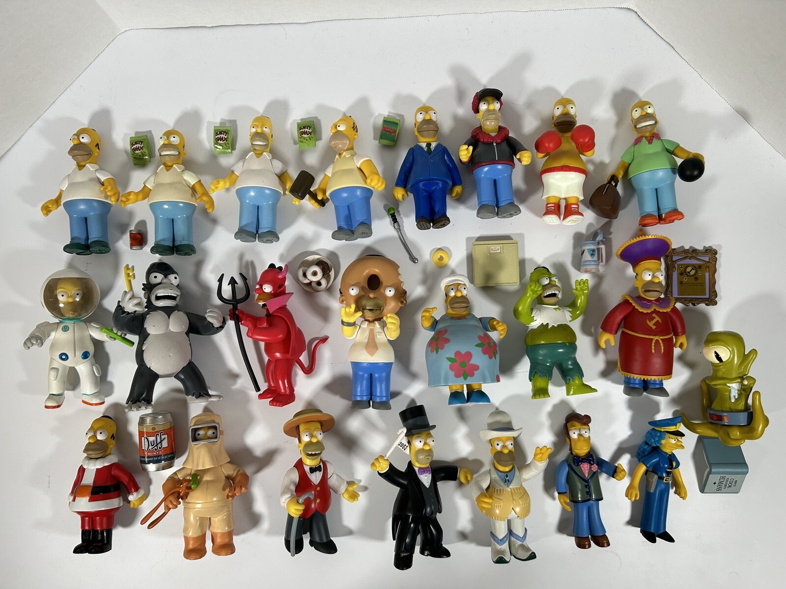 Playmates Toys Simpsons Homer Simpson Action Figures MEGA COLLECTION