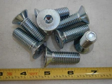 Machine Screws 1/2-13 x 1-1/2 Flat Socket Cap Alloy Steel Zinc Lot of 5 #688