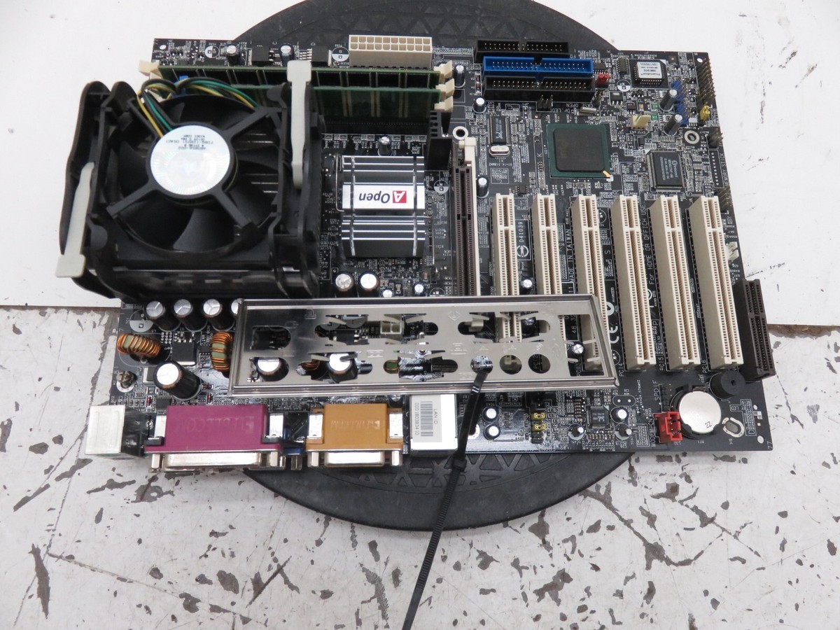 AOpen AX4GE-N Socket 478 Motherboard w/ Intel Pentium