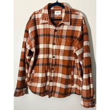 Goodfellow Co Flannel Shirt Jacket Plaid Button Up Long Sleeve XL