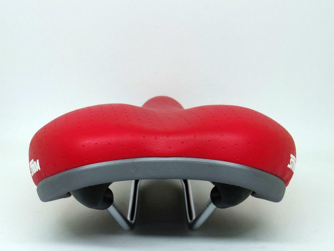 Selle Strida Rouge Gel + Poignée Rouge – Accessoires Vélo Strida – Neufs