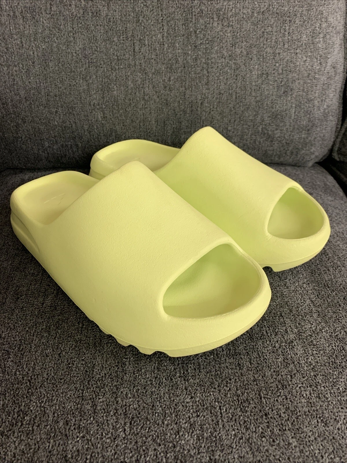 Adidas Yeezy Slide Glow Green Sandalo Slip On Casual Uomo Taglia 9