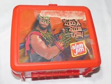 Vintage WWF Randy Savage Macho Man Slim Jim Aladdin Plastic Lunch Box