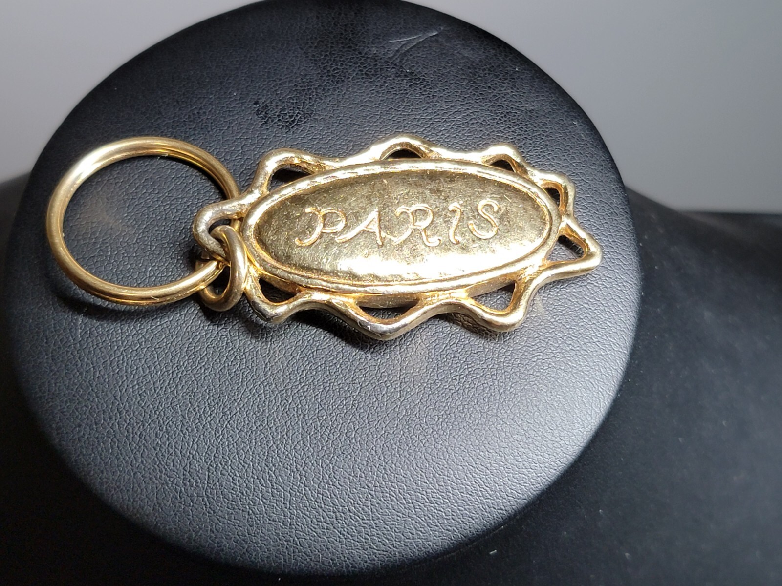 Vintage Givenchy Paris France Gold Tone Heavy Chunky Keychain or Pendant thumbnail 2