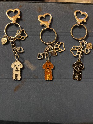 COCKAPOO POODLE DOG PUPPY KEYCHAIN KEYRINGS | eBay UK