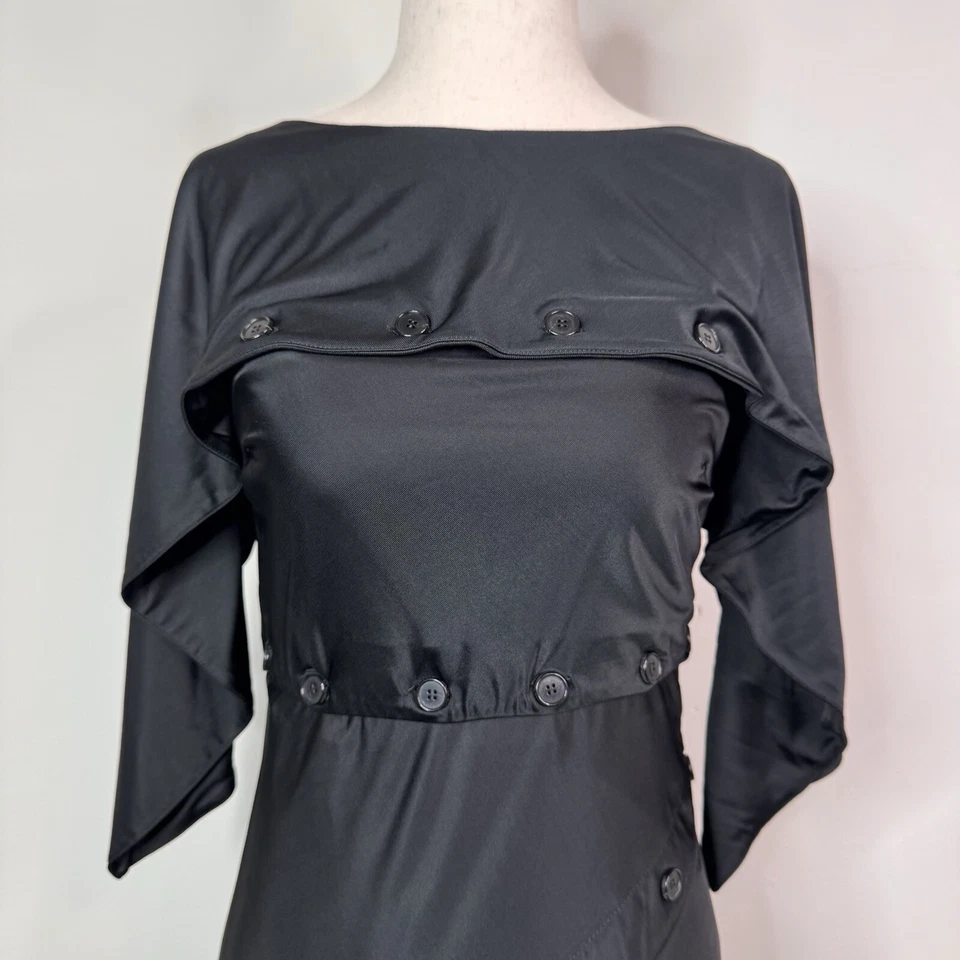 Новый с Ярлыками Roberto Cavalli кнопка украшенное платье размер 8 трансформируемый асимметричный - Изображение 2 из 4