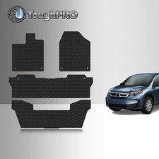 Toughpro Floor Mats 3rd Row Black For Honda Pilot All Weather 2016-2022