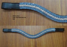 Nouveau bandeau scintillant idéal pour toutes bride polyvalente bleu royal/cristal clair