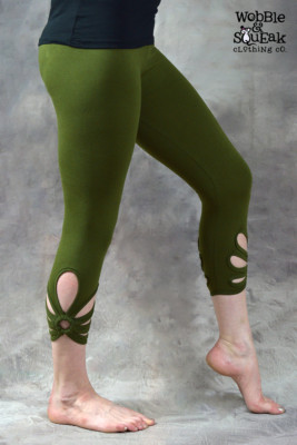 PIXIE LEGGINGS Hippie Psytrance Festival Goa Party Waldbekleidung S/M/L/XL