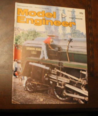 Model Engineer Hobby ~ September 1978 VOL 144 #3593 ~ ''Evening Star''