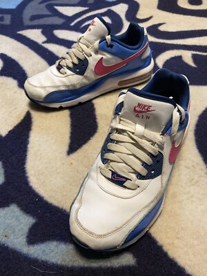 NIKE AIR MAX WRIGHT LTD RUNNING GYM SHOES BLUE PINK WHITE 443369-164 GS 6.5Y