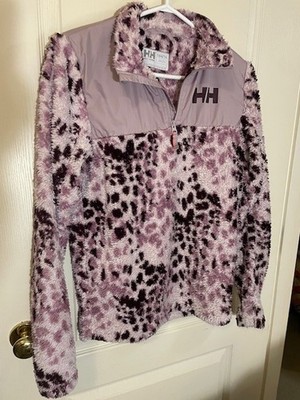 Helly Hansen Women's Pullover-Plushy Pink and Burgundy Leopard Print